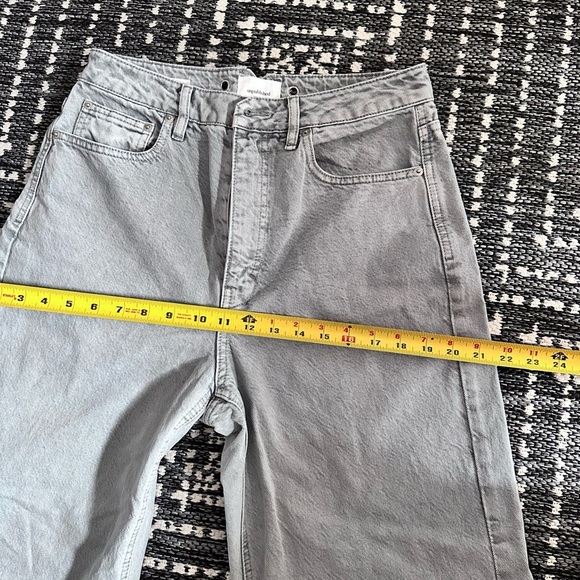 Anthropologie Unpublished NOEMI Light Gray Wide Leg Relaxed Jeans 29 - Picture 8 of 15